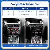 For Audi A4 Wireless CarPlay Android Auto Linux Touch Screen 2009-2012